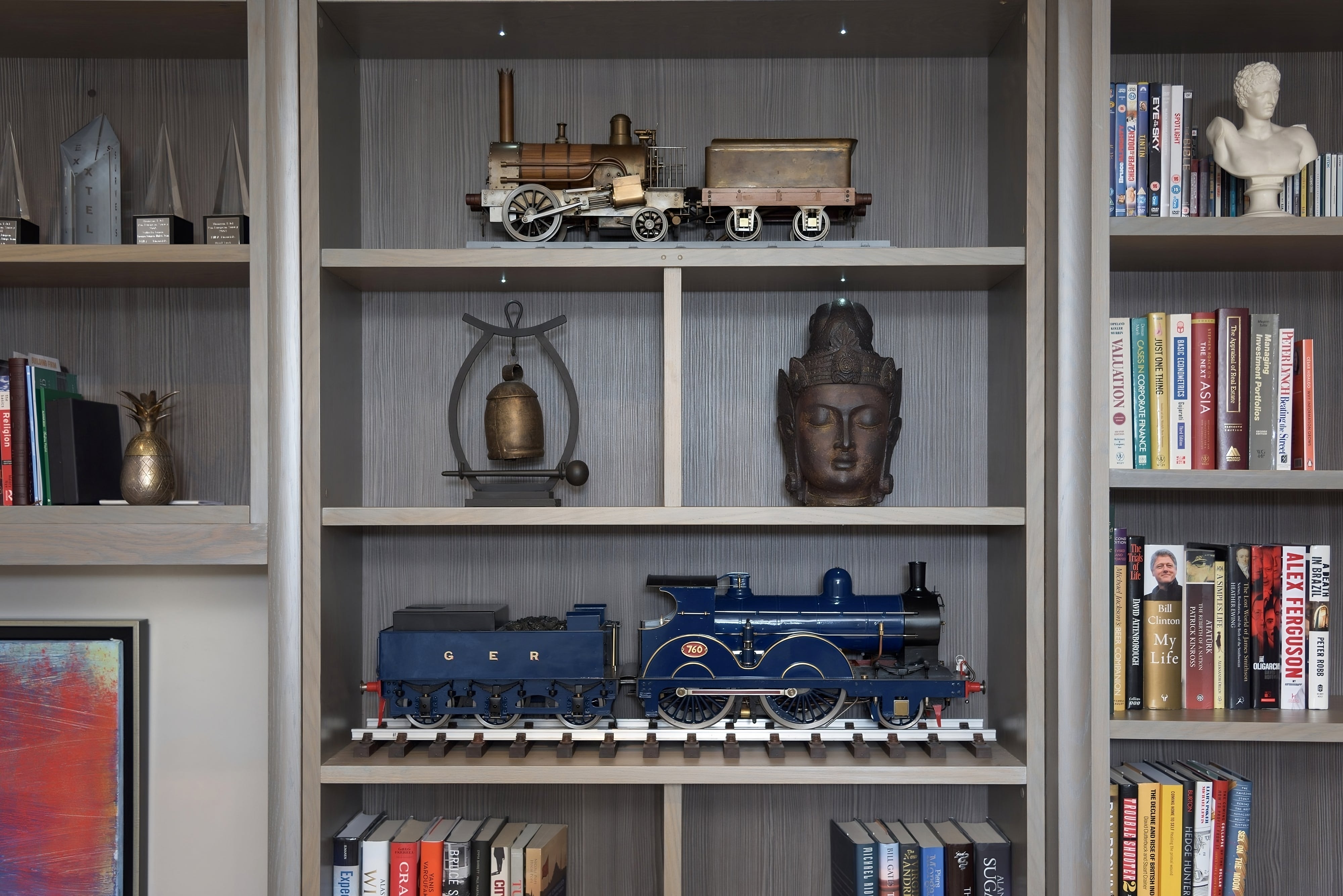 Oak Study With Library Ladder | Storage | Drew Furniture – DrewFurniture